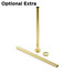 OE-A-PIP-501-300-UB - Buckland Traditional Manual Angled Unlacquered Brass Radiator Valves With Sleeves OE-A-PIP-501-300-UB - Buckland Traditional Manual Angled Unlacquered Brass Radiator Valves With Sleeves